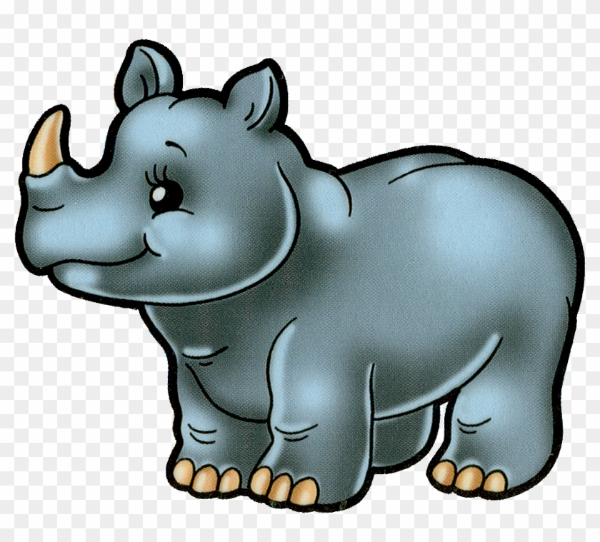 Cartoon Filii Clipart - Cartoon Animal Rhinoceros #942193