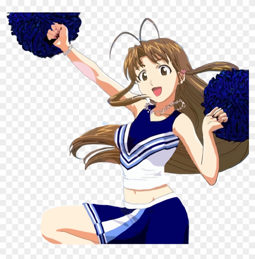 Blue Cheerleader Outfit - Manga #942285