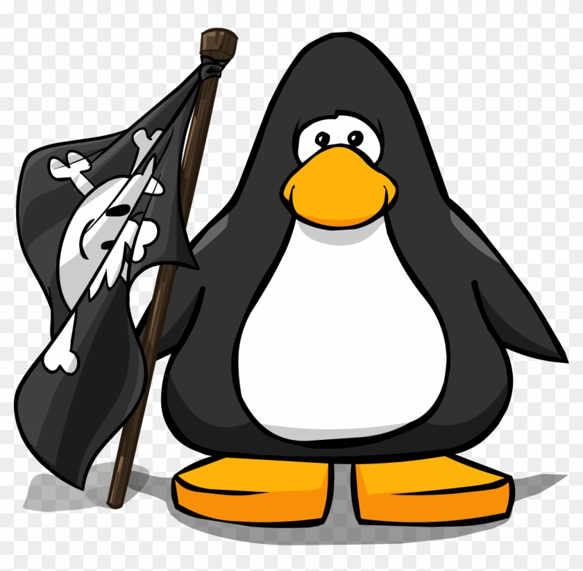 Pirate Flag On A Player Card - Club Penguin The Popstar #942307