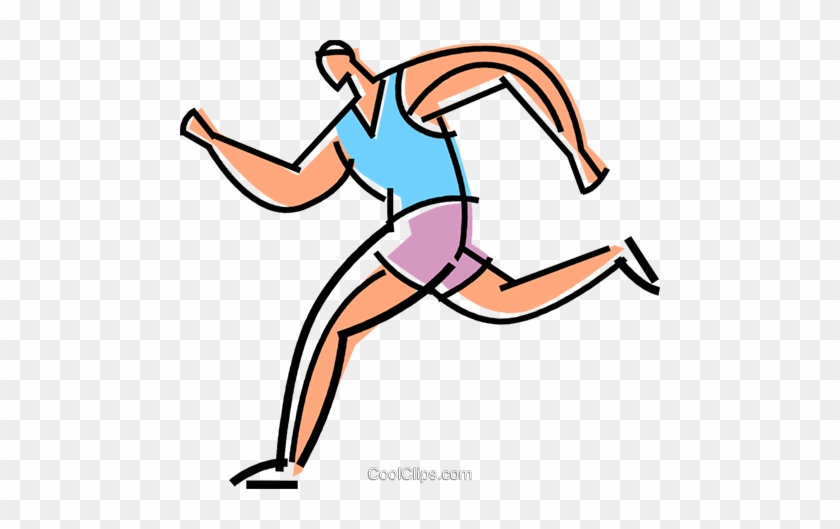 Athlete Running Royalty Free Vector Clip Art Illustration - Atleta Correndo Png #942428