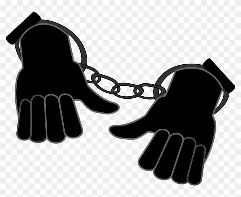 Medium Image - Hands In Handcuffs Clipart #942477