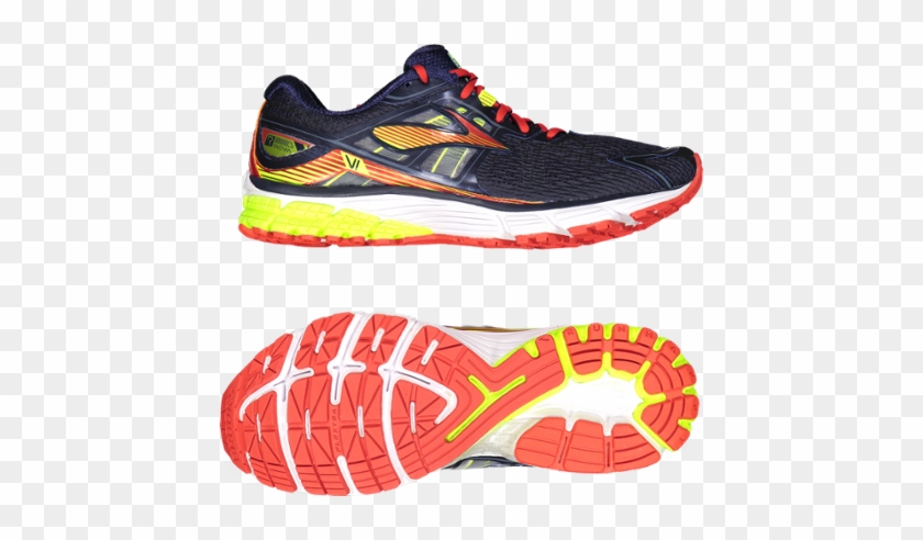 Ravenna 6 Road-running Shoes - Brooks Men's Ravenna 6 - White/high Risk Red/black #942483