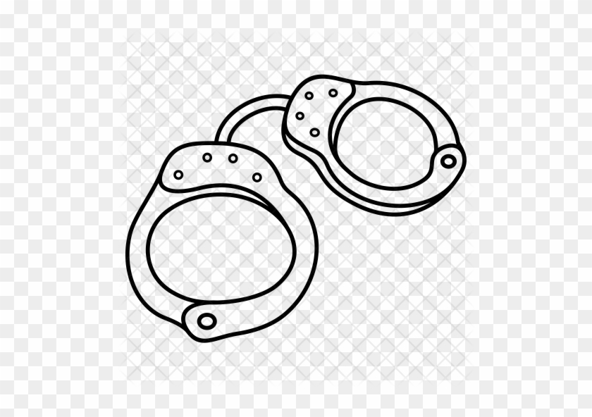 Handcuffs Icon - Handcuffs Icons Png Black #942503