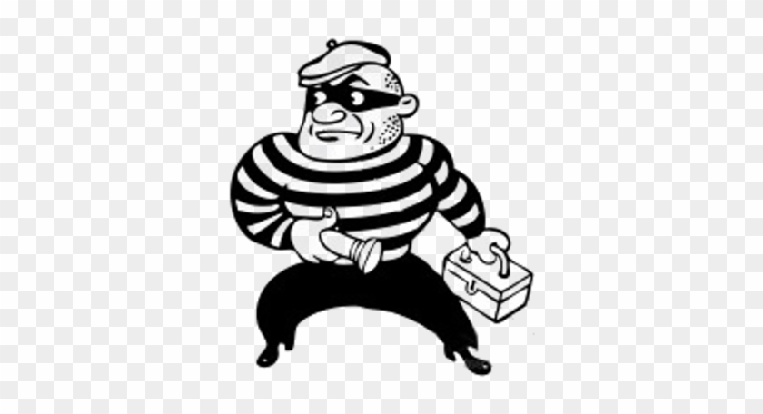 Wordpress Website Security - Cartoon Robber Transparent Background #942586