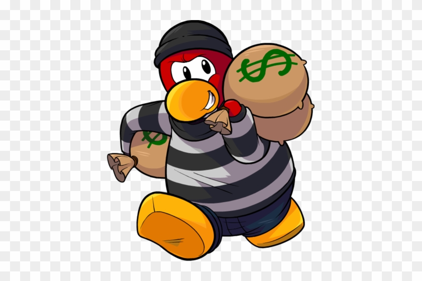 High Quality Affected Run Robber Png Transparent Background - Club Penguin Robber Transparent #942598