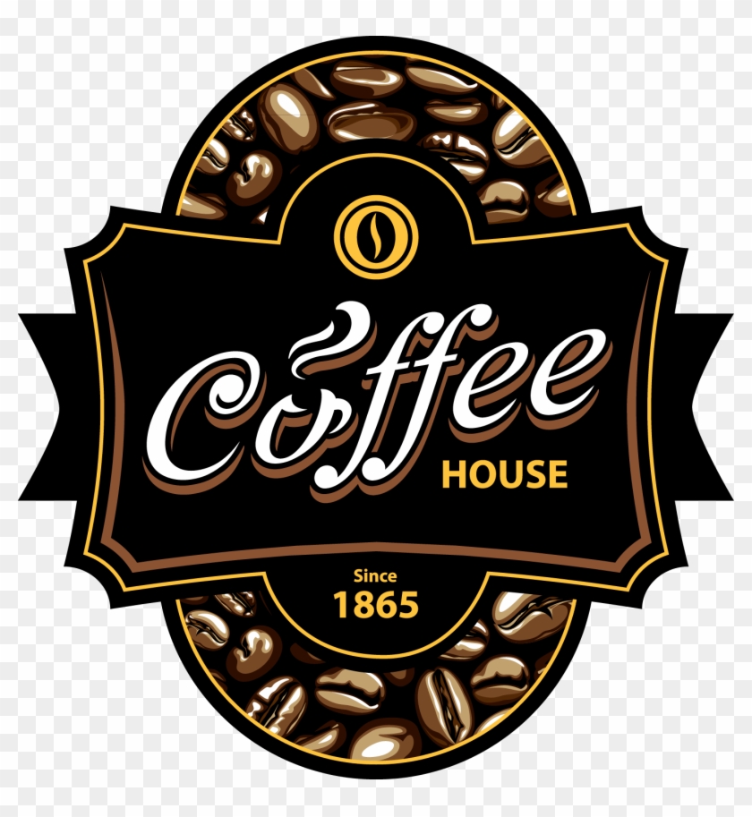 Coffee Espresso Cafe Label - Vector Coffee Label Design #942636