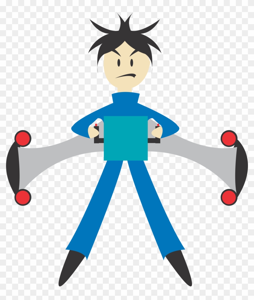 Big Image - Man With Jetpack Cartoon Png #942811