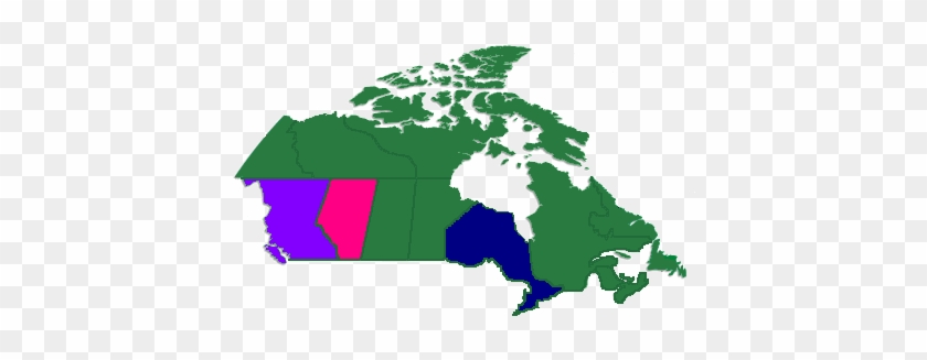 Regional Map Of Canada And U - Background Of North America #942855