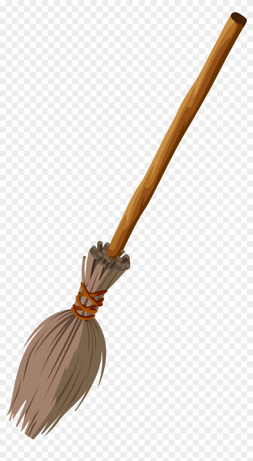 Witch Broom Transparent Clip Art Png Image - Witch Broomstick Png #942909