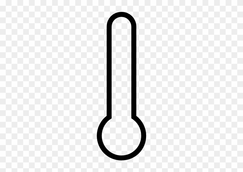 Temperature Thermometer Outline Interface Symbol - Outline Of A Thermometer #942997