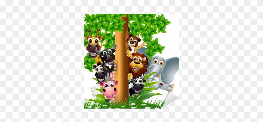 Various Funny Cartoon Safari Animal Sticker • Pixers® - Bachchon Ka  Panchtantra : Meghvarn Jeeta Aur Arimardan - Free Transparent PNG Clipart  Images Download