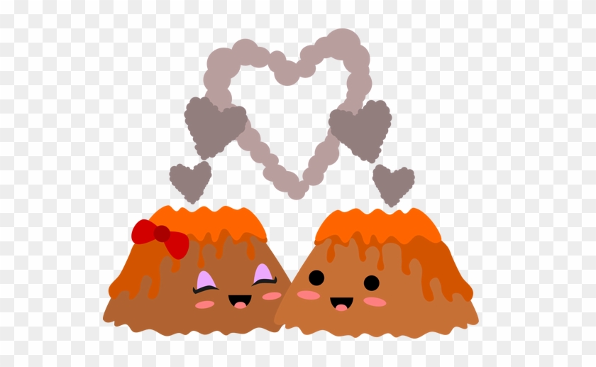 Volcano Clipart Svg - Volcano In Love Cartoon #943236
