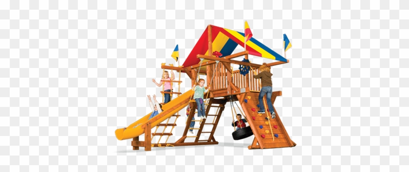 Castle Style Packages - Rainbow Swing Set #943293