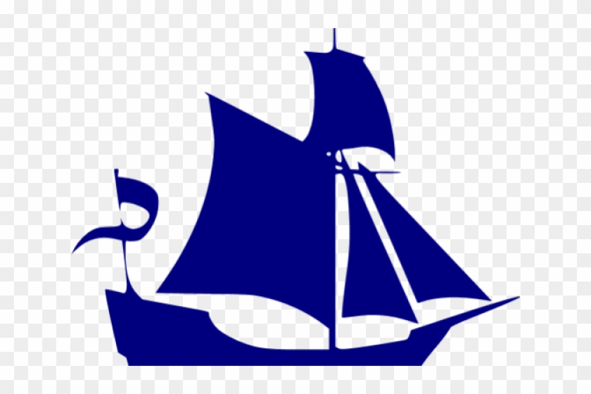 Sail Clipart Navy Blue Sailboat - Boat Icon Gif #943320
