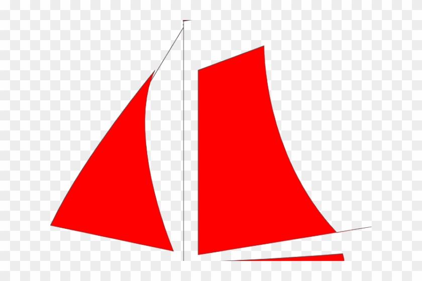 Sail Clipart Red Sailboat - Sail Clipart Red Sailboat #943360