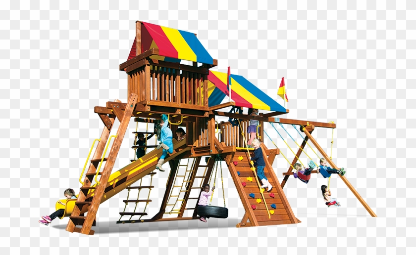 Rainbow Castle Pkg Iv 60c Swingset - Playground #943482