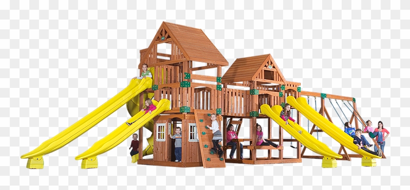 Safari Wooden Swing Set - Backyard Discovery Safari All Cedar Wood Playset- Assembly #943491