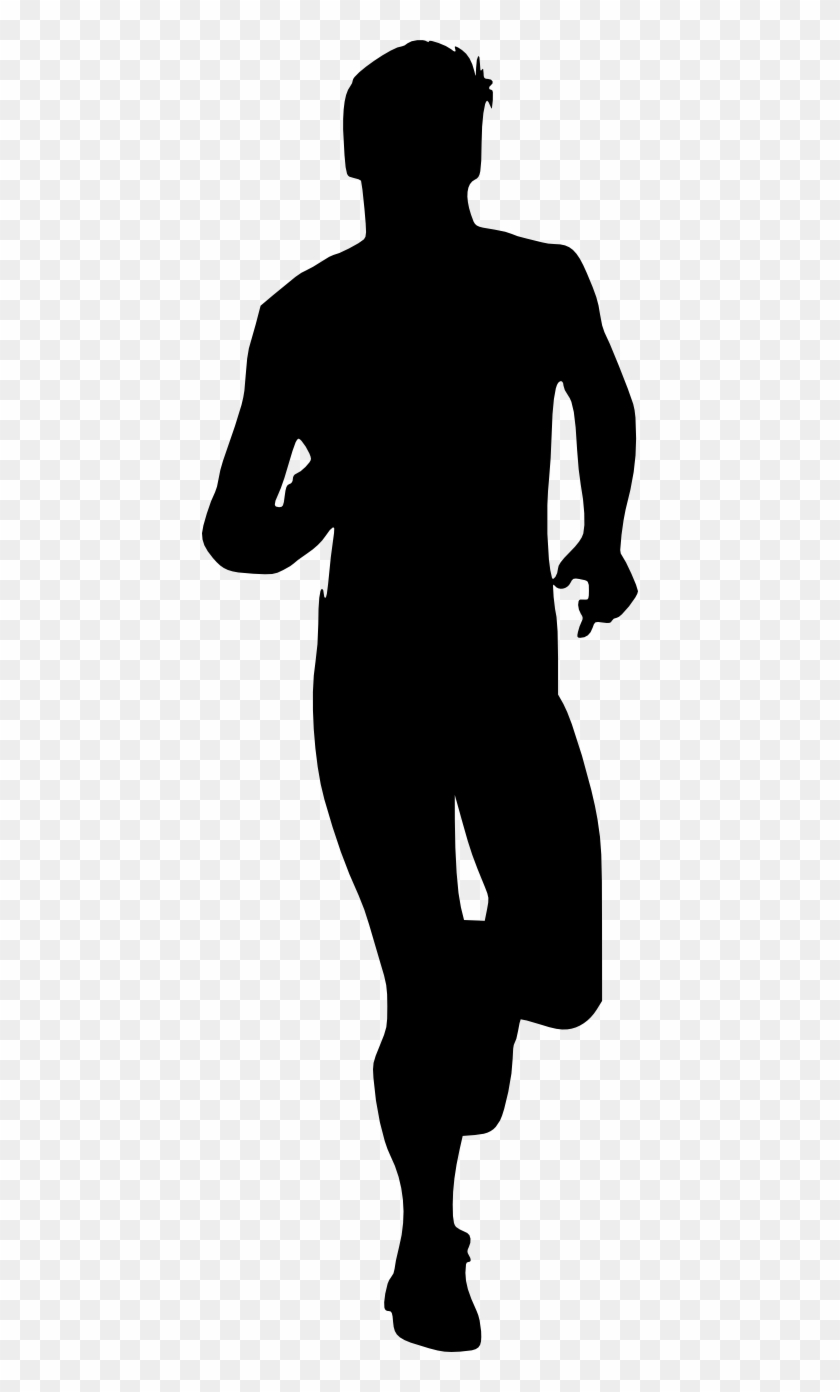 man running silhouette clip art