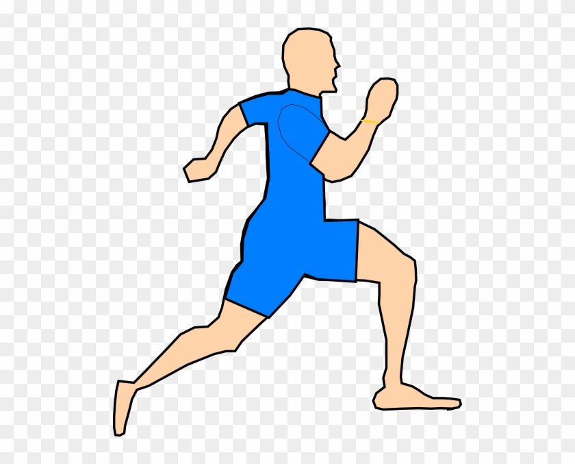 Man Running In Light Blue Clip Art At Clker Com Vector - Man Running In Light Blue Clip Art At Clker Com Vector #943514
