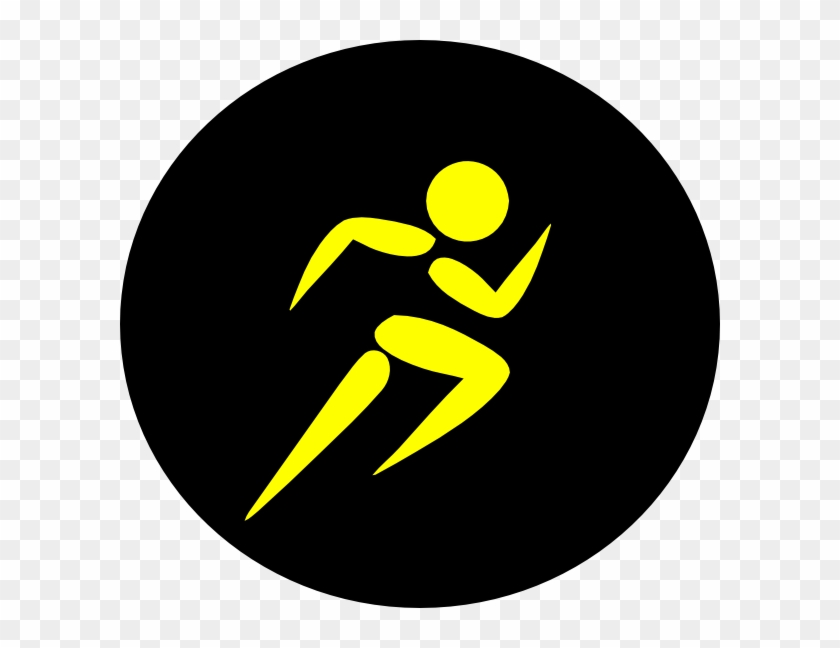 Running Man Silhouette Logo #943523