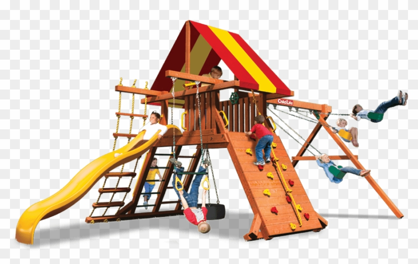 Our Five Foot Angled Base Playset Is Full Of Fun Features - Lion #943565