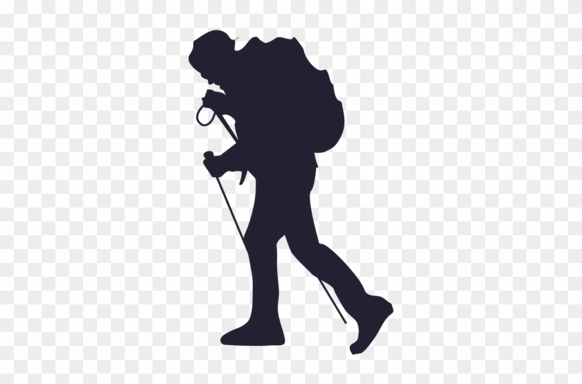Hiking Adventure Silhouette - Hiking Silhouette Png #943609