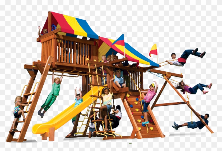 Rainbow Castle Pkg Iv Loaded - Playground Slide #943736