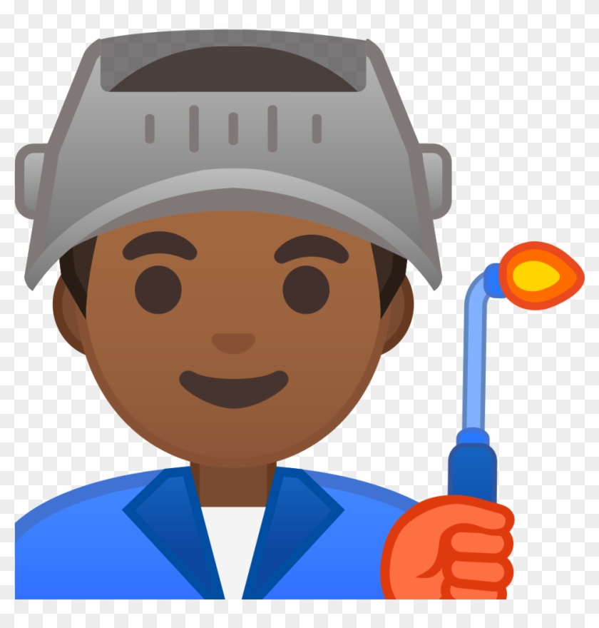 Man Factory Worker Medium Dark Skin Tone Icon - Laborer #943951