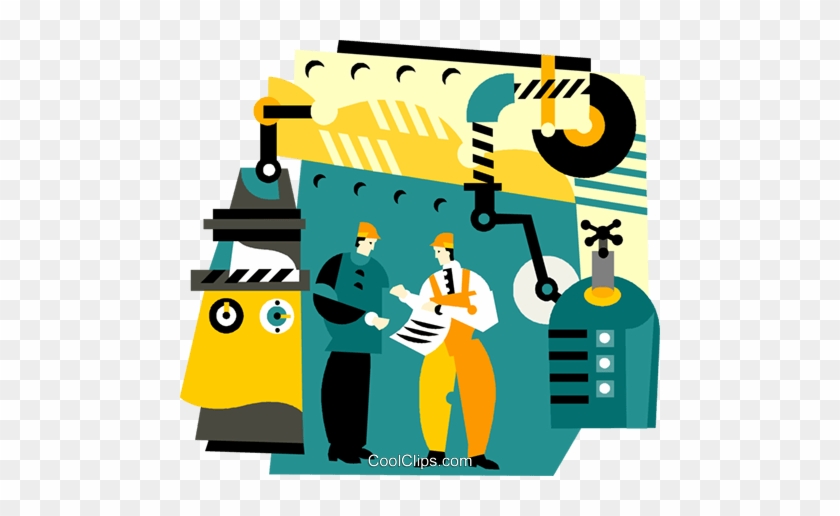 Factory Worker Is Working On Laser Plotter Stock Vector - Manufacturing Technology Research: V. 2 By J. Paulo #943957