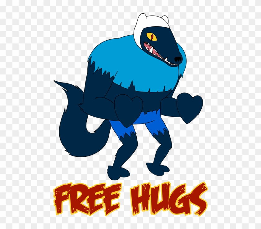 Hug Wolf - Zombies Just Want Hugs Tile Coaster #943985