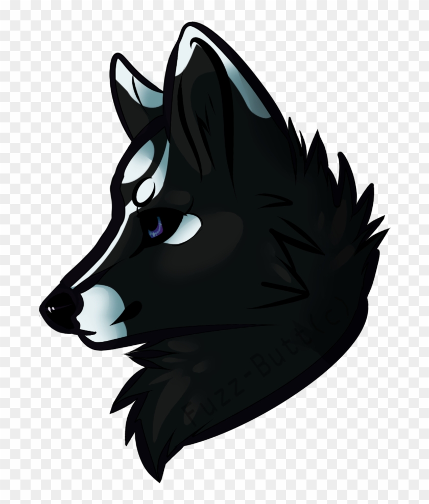 Wolf Head By Fuzz-butt - Black Wolf Head Png #944102