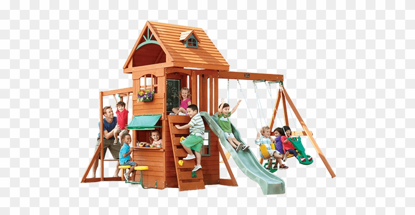 Ridgeview Clubhouse Deluxe Play Structure - Big Backyard - Ridgeview Clubhouse Swing Set #944105