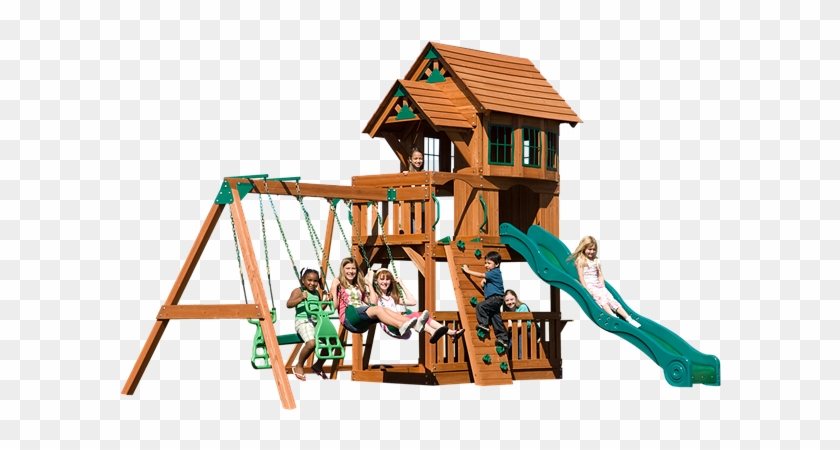 Wooden Swing Set - Backyard Discovery Windsor Ii Swing Set | Swing Sets #944113