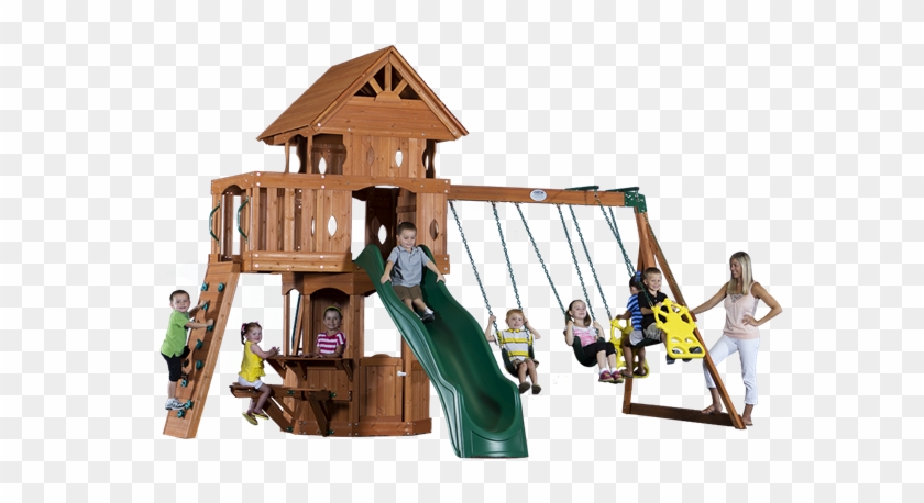 Backyard Discovery 6014com Woodland Cedar Swingset #944189