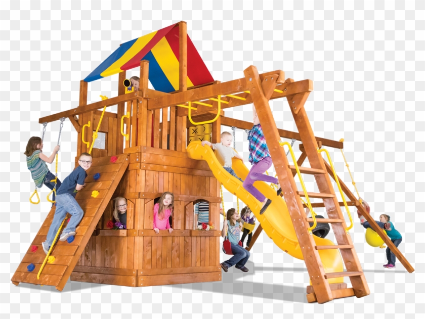 Carnival Turbo Clubhouse Pkg Iii W/ Playhouse - Playground Slide #944216