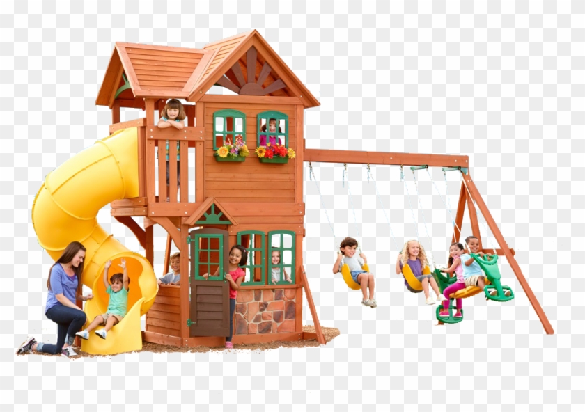 Station De Jeux Goldenridge - Big Backyard Goldenridge Climbing Frame #944245