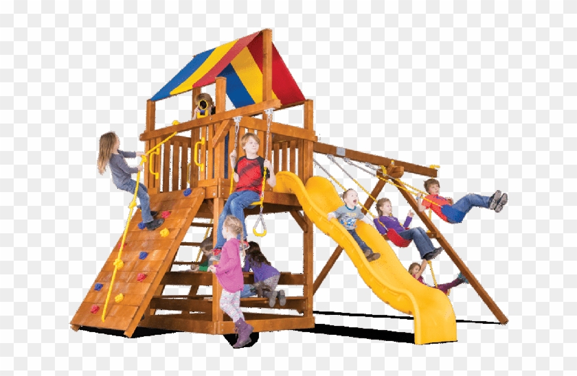 Rainbow Swingsets Clubhouse Backyard Playworld Omaha - Carnival #944293