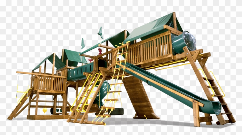 Special Order Rainbow Play Sets Backyard Playworld - King Kong Double Whammy Green Machine #944305