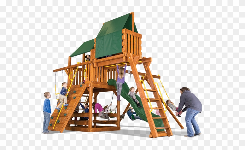Turbo Carnival Clubhouse Pkg Iv 42c Swingset - Playground Slide #944358