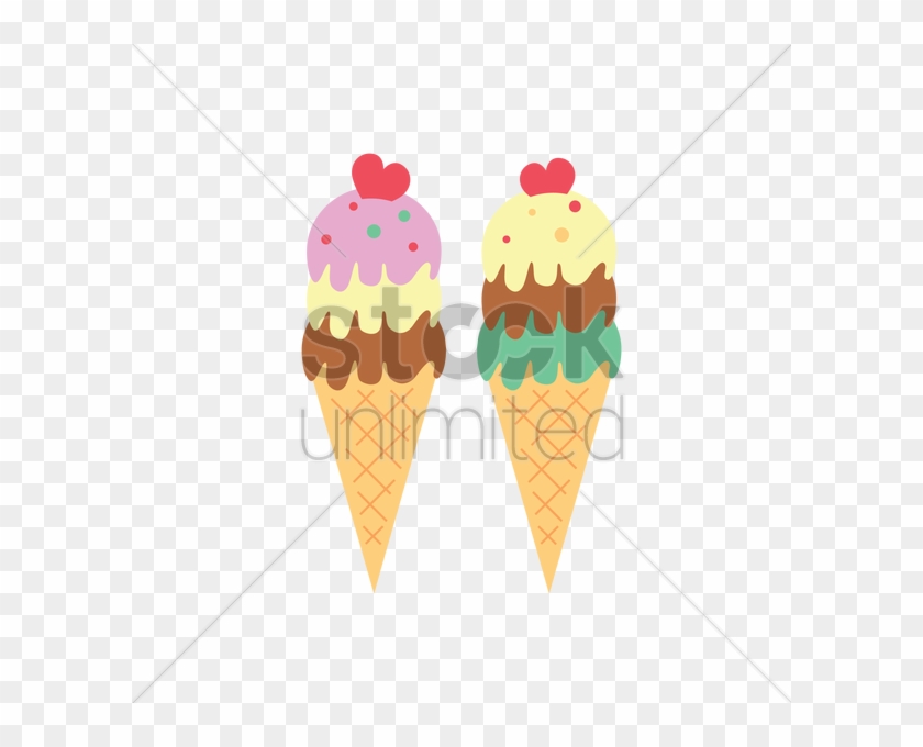 Shapes Clipart Ice Cream Cone - Ice Cream Cone #944451