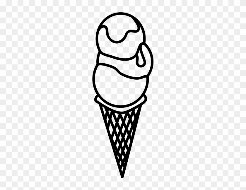 Ice Cream Cone Rubber Stamp - Ice Cream Cornet Icon #944468