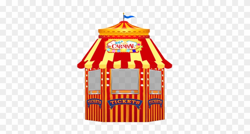 Carnival Ticket Booth - Carnival Ticket Booth Clipart #944492.