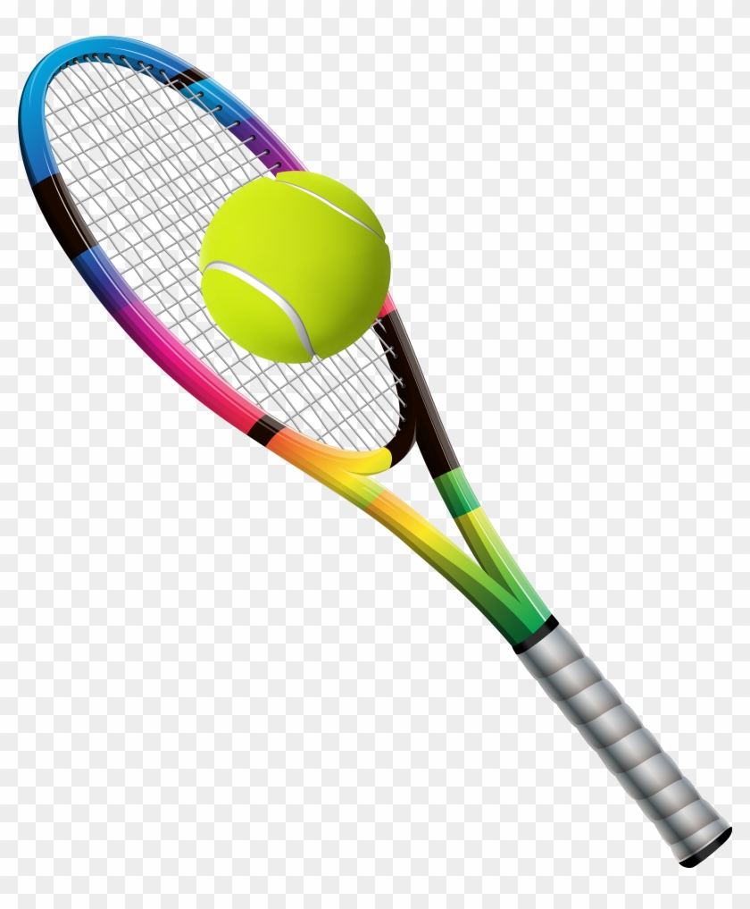 Tennis Ball And Racket Png #944528