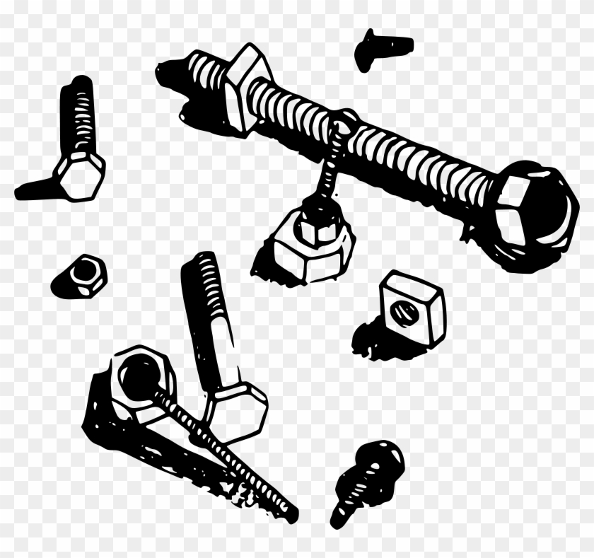 Screws Clip Art Free Vector In Open Office Drawing - Nuts And Bolts Clip Art #944513
