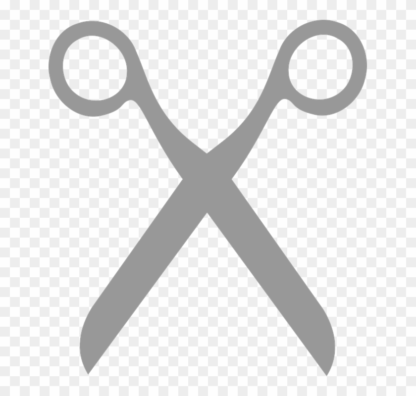 Collection Of Comb Cliparts - Scissors Clipart Grey #944587
