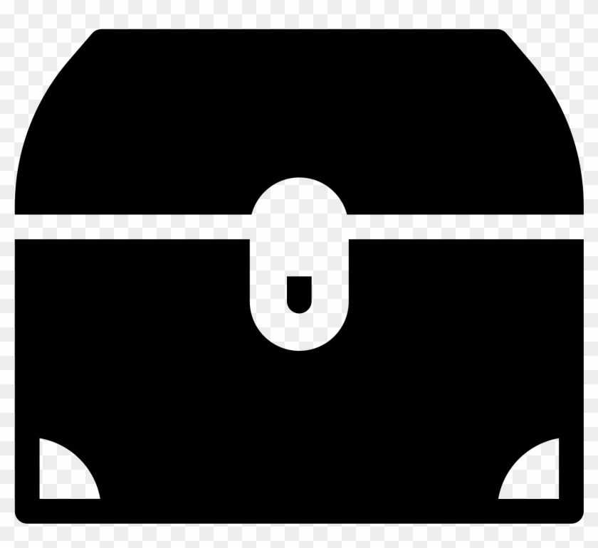 Closed Treasure Chest Filled Icon - Treasure #944589