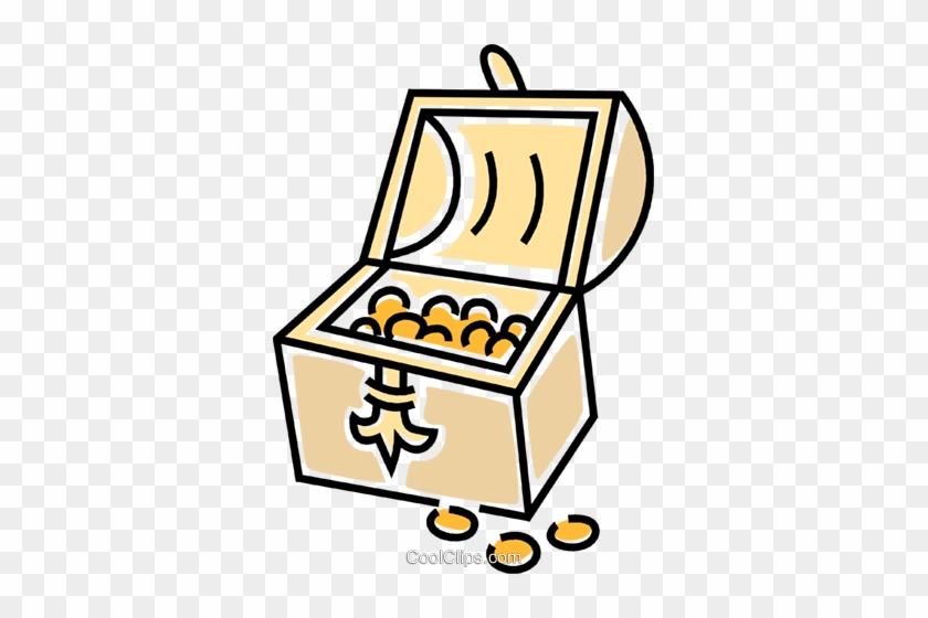 Treasure Chest Royalty Free Vector Clip Art Illustration - Schatztruhe Clipart #944598