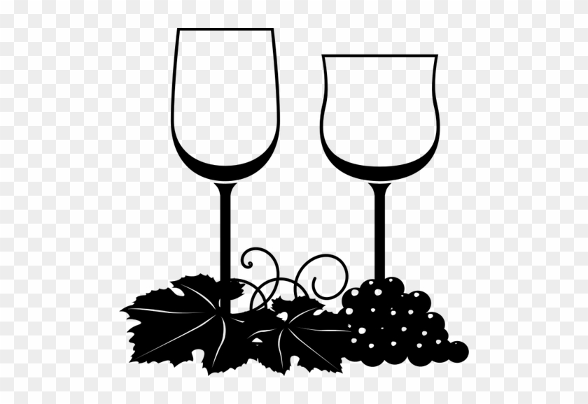Clipart Vectorial De Dos Copas De Vino - Wine Glasses Clipart Free #944657