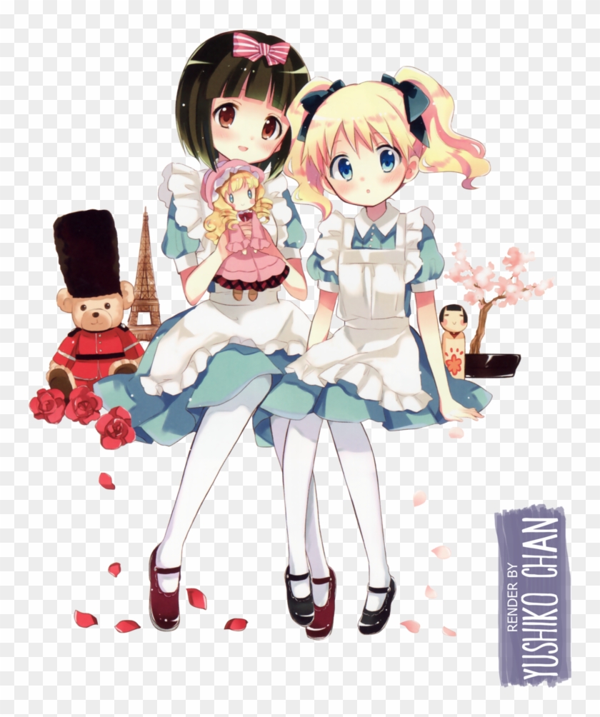 Alice Cartelet And Oomiya Shinobu [render] By Yushiko-chan - Cartoon #944667