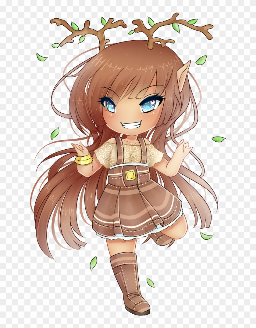 ~auction Chibi Girl~ [over] By Blavk - Chibi Anime Deer Girl #944701